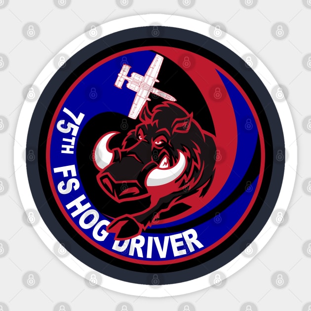 75th FS Hog Driver Sticker by MBK